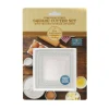 5 Pieces  Baking Cookie Fondant Cutters, Graduated Squares, Stainless Steel,Set with Storage Container