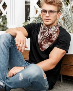 14 pieces Bandanas Paisley Print Novelty Headband Cowboy Headwraps Scarfs Hair Head Bandana for Women Men Boy Girl