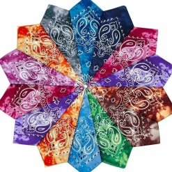 14 pieces Bandanas Paisley Print Novelty Headband Cowboy Headwraps Scarfs Hair Head Bandana for Women Men Boy Girl