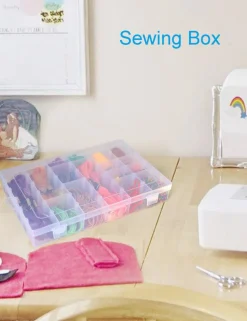 4 Pieces Bead Organizer 36 Grids  Clear Plastic Parts Organizer Box 3600 Tackle Box Craft Storage Compartment Divided Container