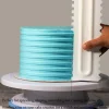 4 Pieces Decorating Comb and Icing Smoother Set Decorating Mousse Butter Cream Cake Edge Tools, Plastic Sawtooth Cake Scraper Polisher 8 Design Textures-White