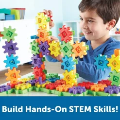 100 Pieces Deluxe Building Set, STEM Construction Toy Set, 100 Pieces, Ages 3+