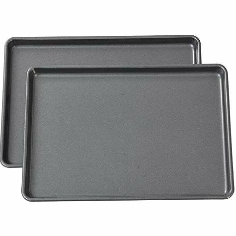 2 Piece Set Easy Layers Sheet Cake Pan, , Rectangle Steel Sheet Pan