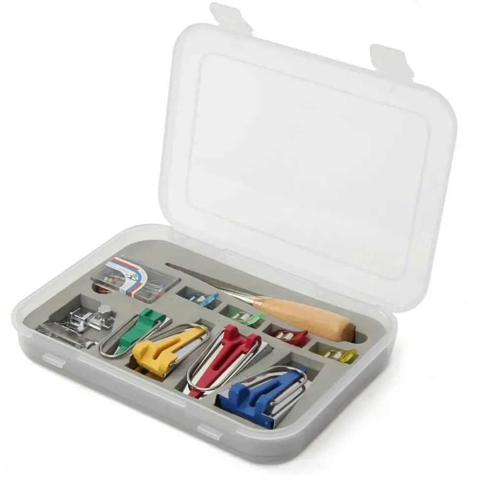 60-Pieces Fabric Bias Binding Tape Maker Kit