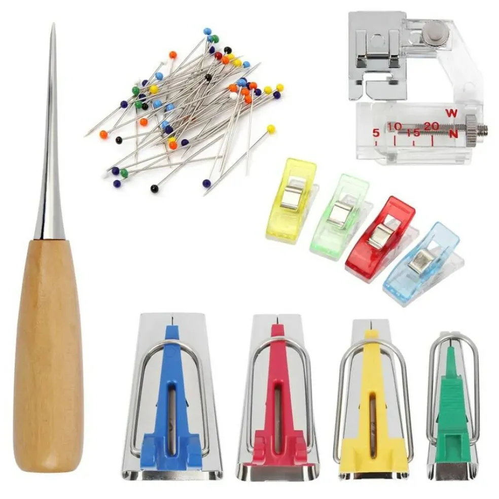 60-Pieces Fabric Bias Binding Tape Maker Kit