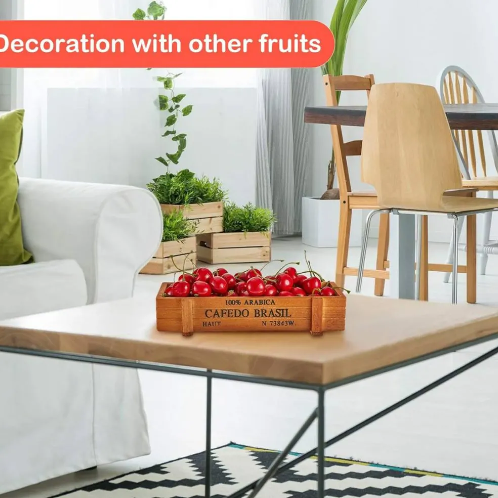 50 Pieces Fake Cherries Artificial Fruit Decorations