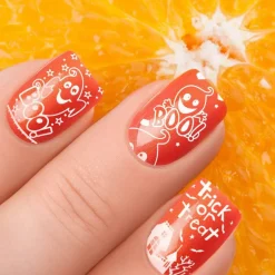 4 Pieces Halloween Nail Art Plates