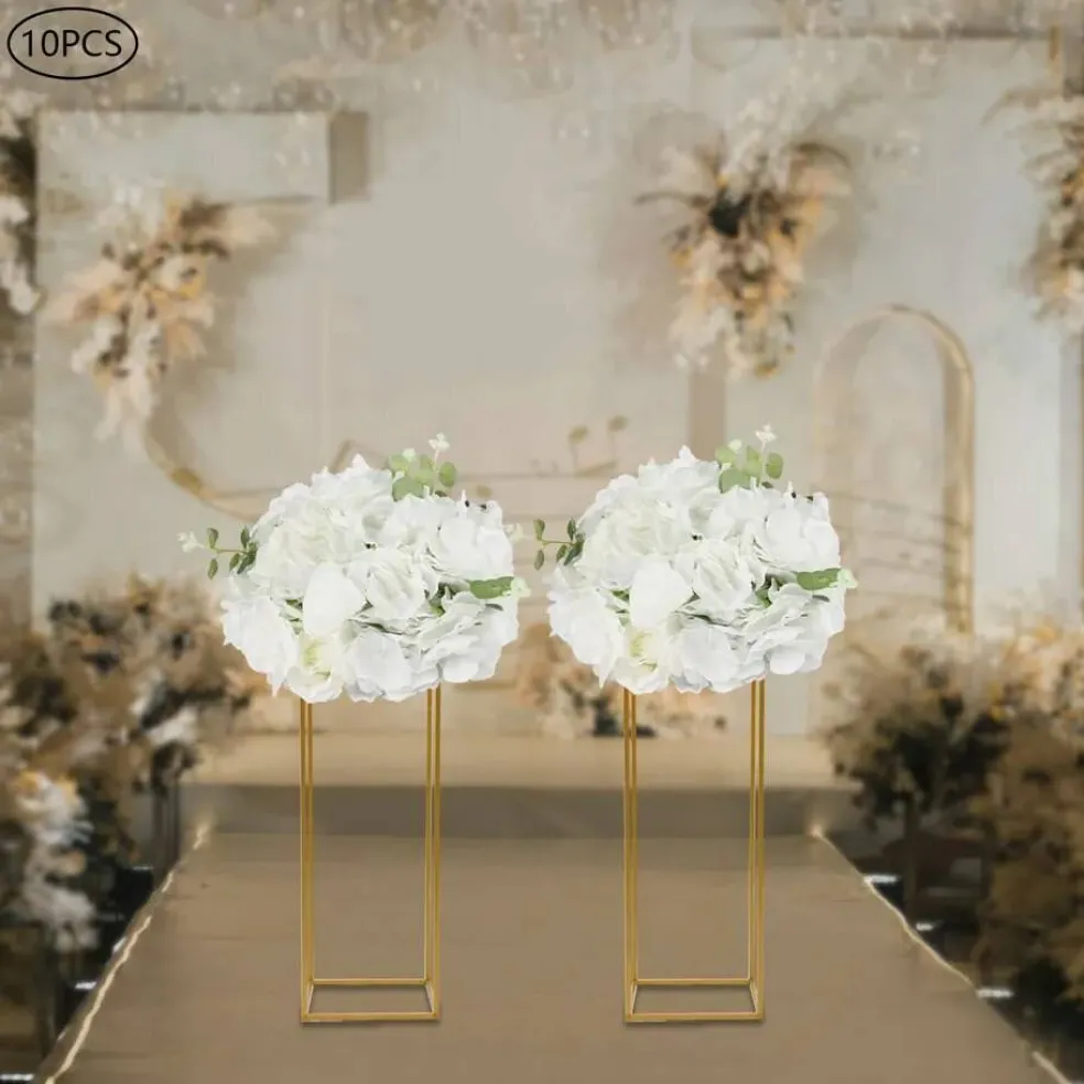 10-Pieces 12-Head Artificial Flower Balls for Wedding Centerpieces