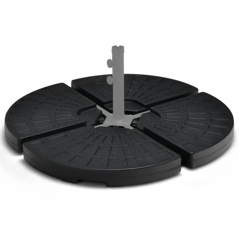 4 Pieces Outdoor Cantilever Offset Patio Umbrella Base