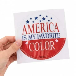 12 Pieces Patriotic Light-Up Badges with Adult Sayings