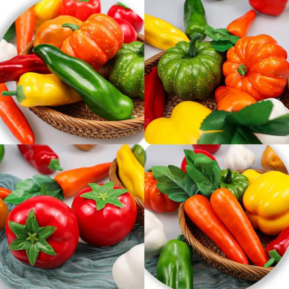 16 Pieces/Set Artificial Vegetables