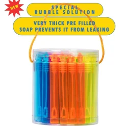 40-Piece Star Bubble Wands Assortment Neon Party Favors - Summer Gifts Bubbles Fun Toys