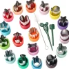 18 Pieces Vegetable Cutter Shapes Set Mini Sizes Cookie Cutters Set Fruit Cookie Stamps Mold