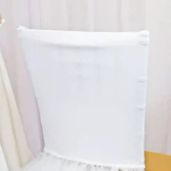 1 Piece White Ballerina Spandex Chiavari Chair Cover Elegant Stretch Fit with Flowing Skirt