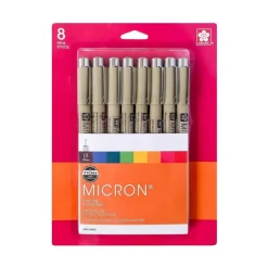 Pigma® Micron™ 01 8 Color Rainbow Fine Line Pen Set