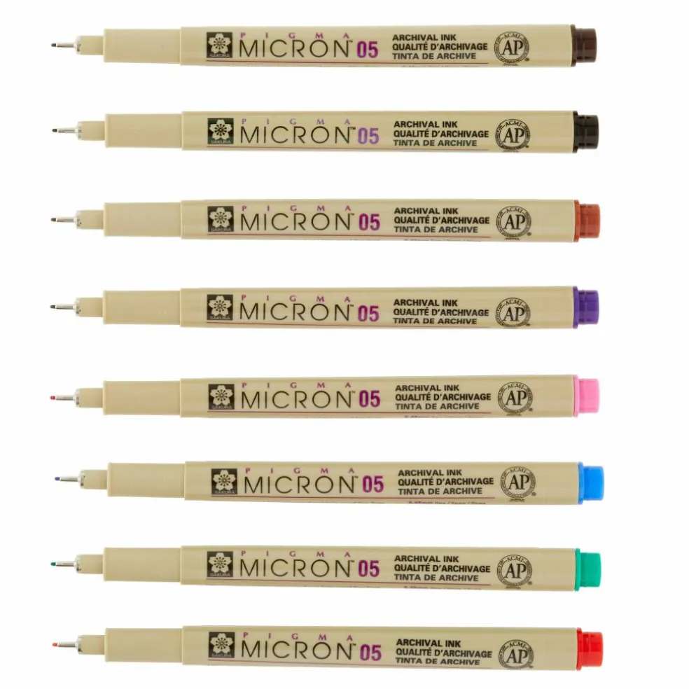 Pigma® Micron™ 05 Fine Line Pen 8 Color Set