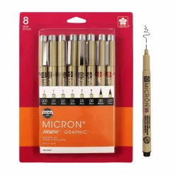 Pigma® 8 Pen Set, Black