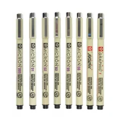 Pigma® 8 Pen Set, Black