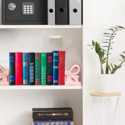 Pink Bow Book End Set
