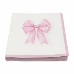 Pink Bow Paper Beverage Napkins, 20ct. by Celebrate It™