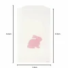 Pink Bunny Easter Glassine Treat Bags 8ct