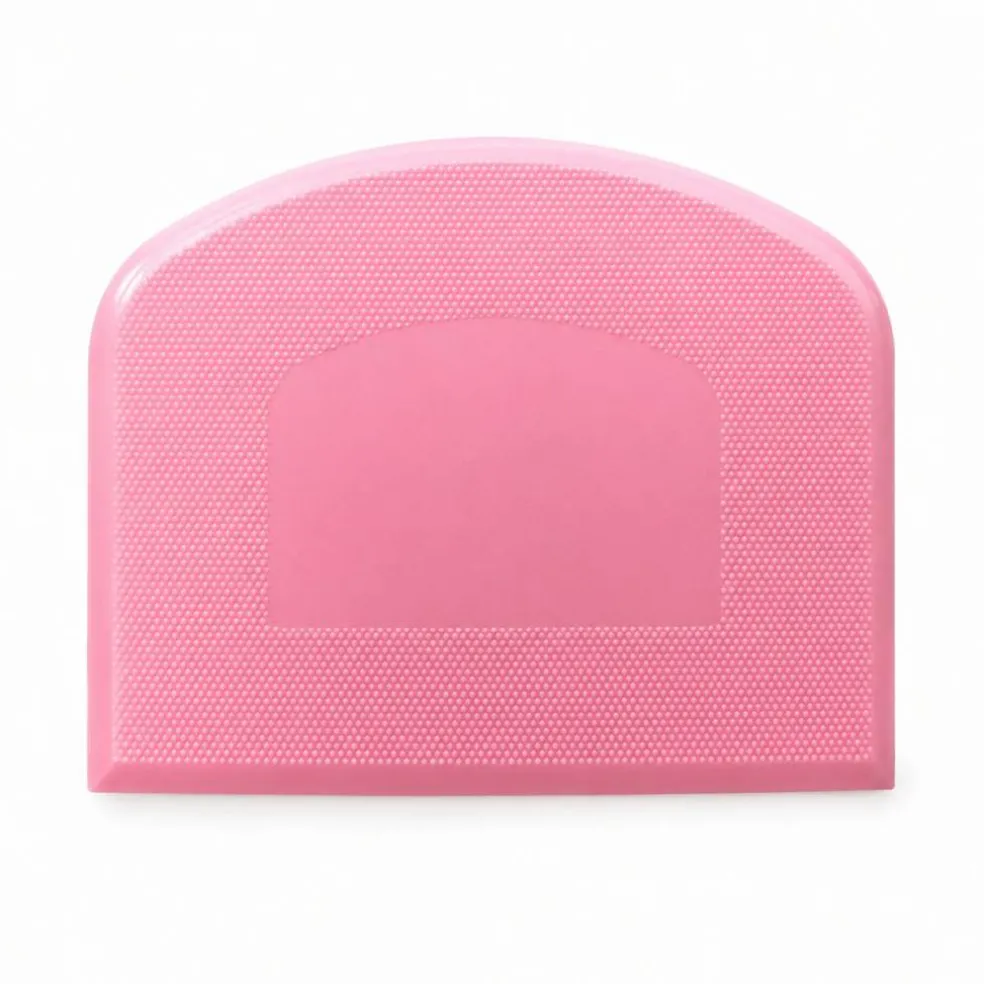 Pink Cake Scraper & Icing Smoother | Buttercream, Frosting & Cake Decorating Tool