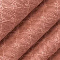 Pink Fade Resistant Abstract Small Scale Woven Pattern Upholstery Fabric by The Yard - SKU: Jefferson Rose