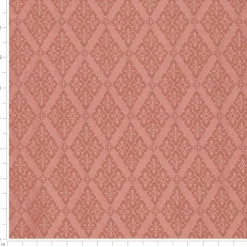 Pink Fade Resistant Diamond Woven Pattern Upholstery Fabric by The Yard - SKU: Waverly Rose