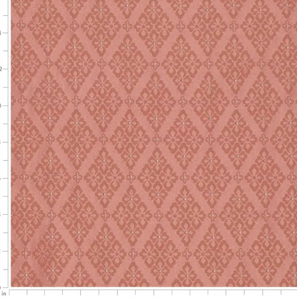 Pink Fade Resistant Diamond Woven Pattern Upholstery Fabric by The Yard - SKU: Waverly Rose