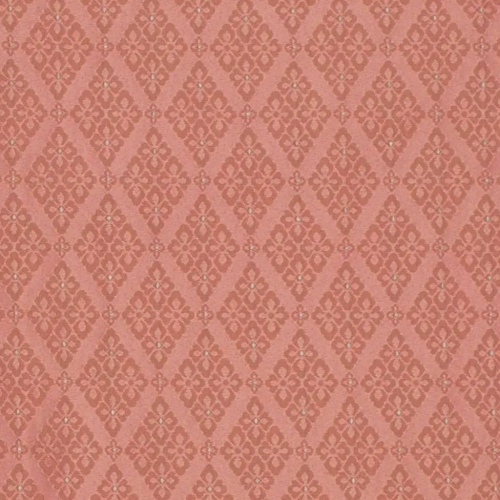 Pink Fade Resistant Diamond Woven Pattern Upholstery Fabric by The Yard - SKU: Waverly Rose