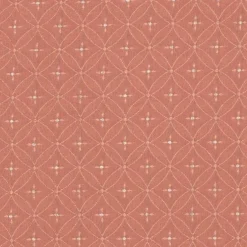 Pink Fade Resistant Geometric Woven Pattern Upholstery Fabric by The Yard - SKU: Elowen Rose