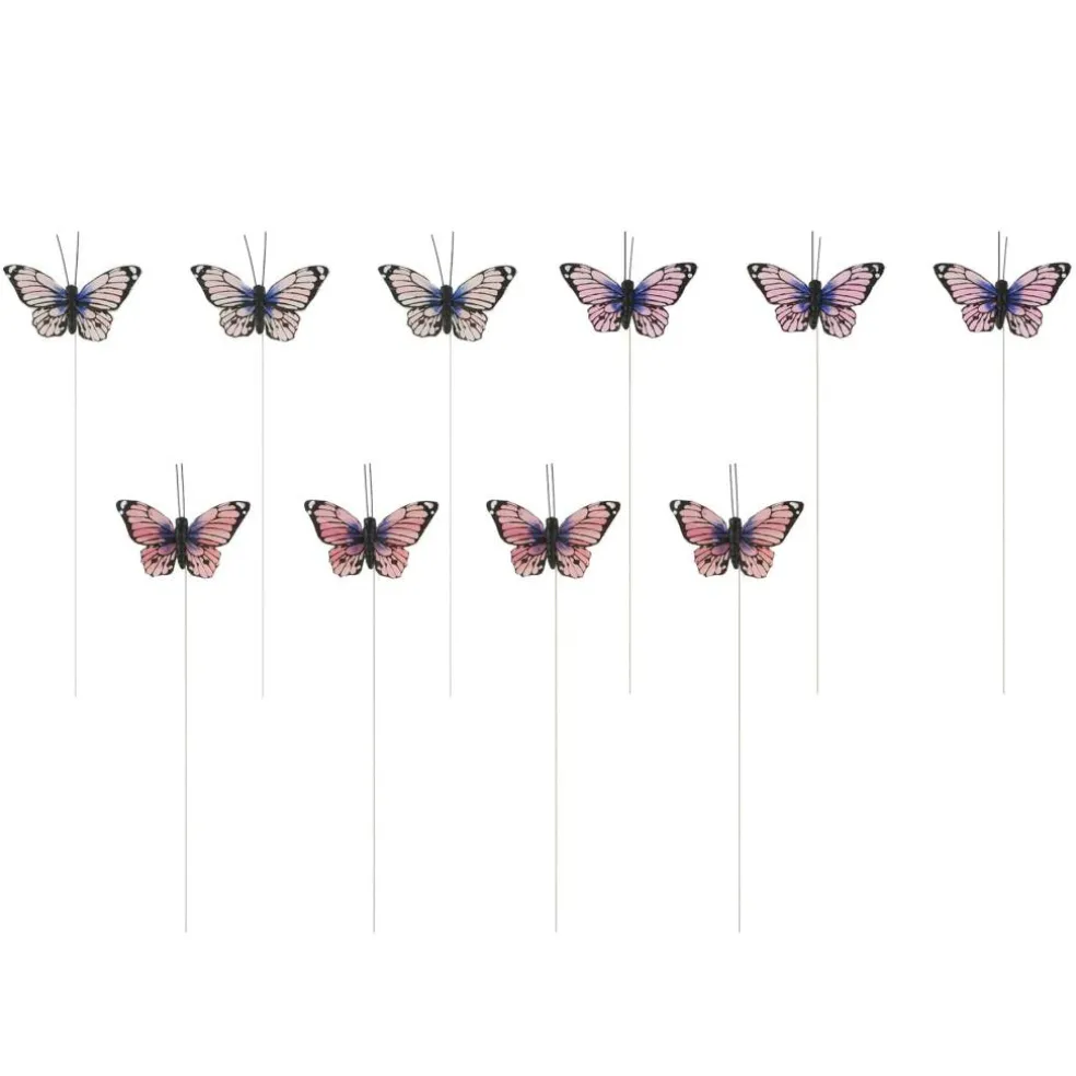 Pink Feather Butterflies, 10ct. by Ashland®