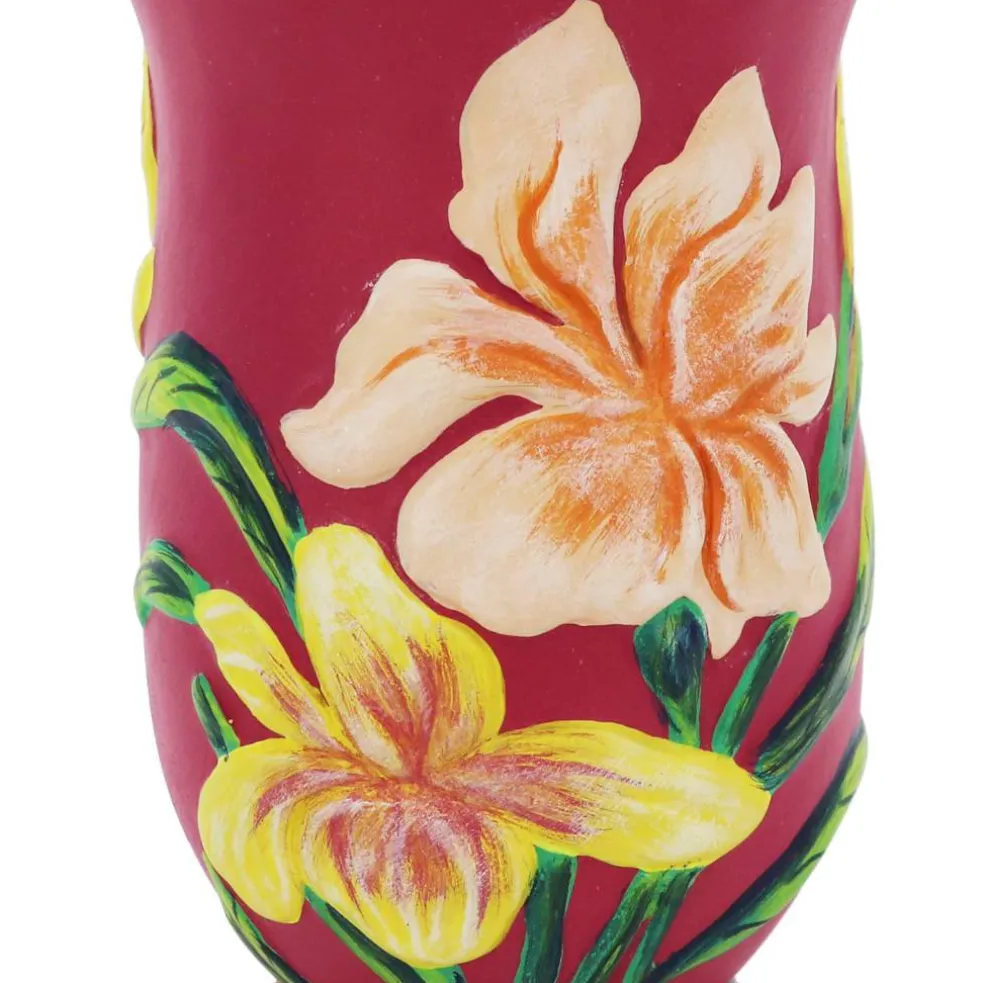 7" Pink Floral Ceramic Vase by Ashland®
