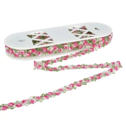 3/4" Pink Flower Crochet Embroidery Trim by Celebrate It®
