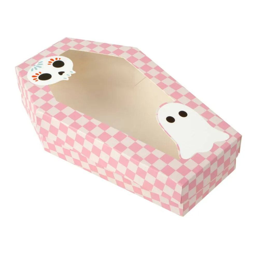 Pink Ghost Coffin Treat Boxes, 2ct. by Makery™
