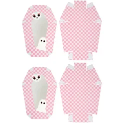 Pink Ghost Coffin Treat Boxes, 2ct. by Makery™
