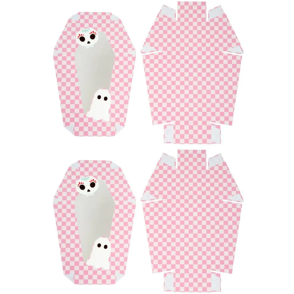 Pink Ghost Coffin Treat Boxes, 2ct. by Makery™