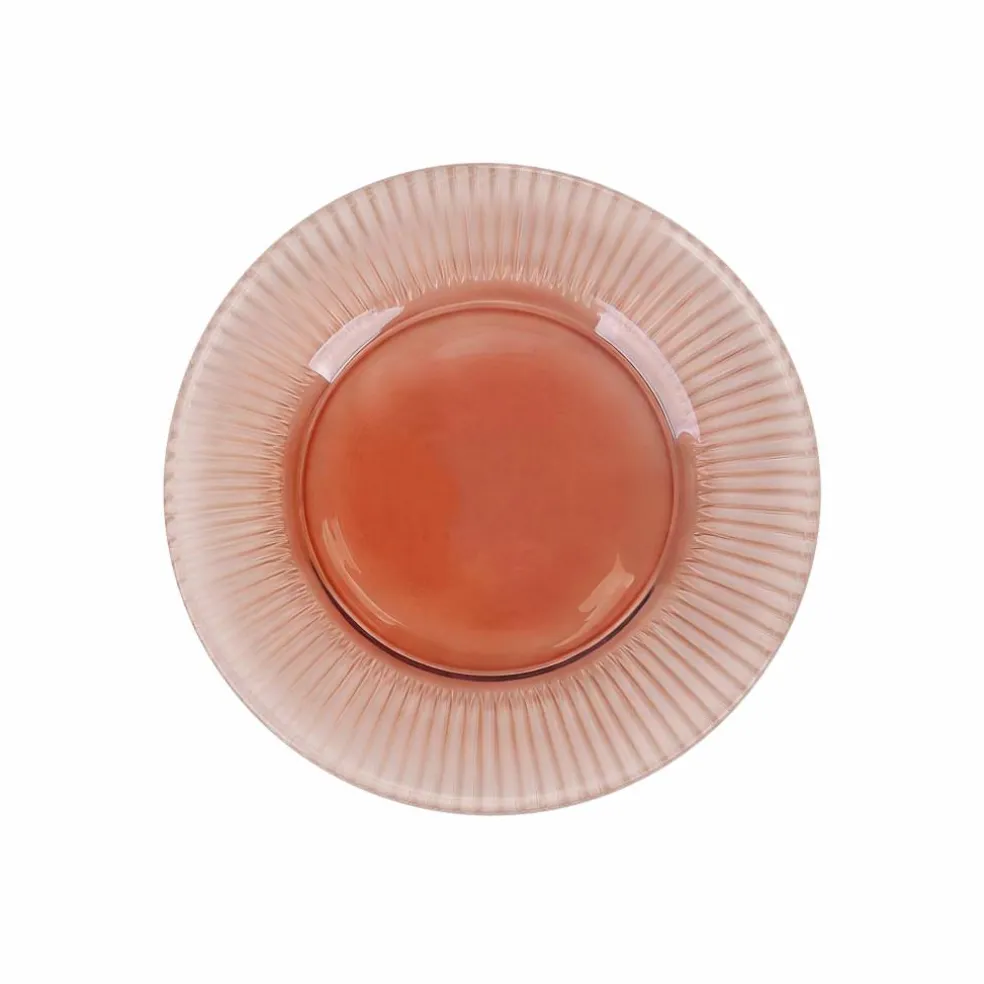 9" Pink Glass Plates, 4ct. by Celebrate It™