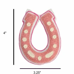 Pink Horseshoe Filled Patch Embellishment by Celebrate It™