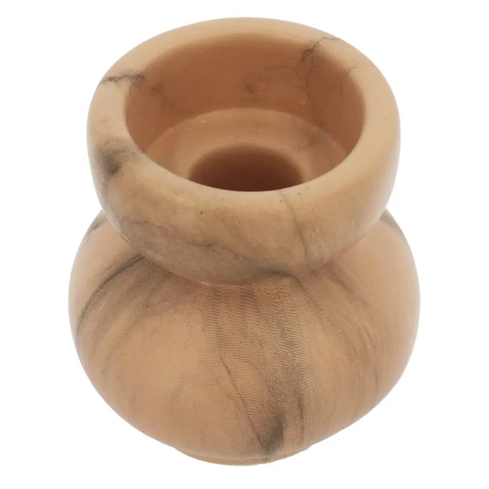 3.5" Pink Marble Ceramic Taper Candle Holder by Ashland®