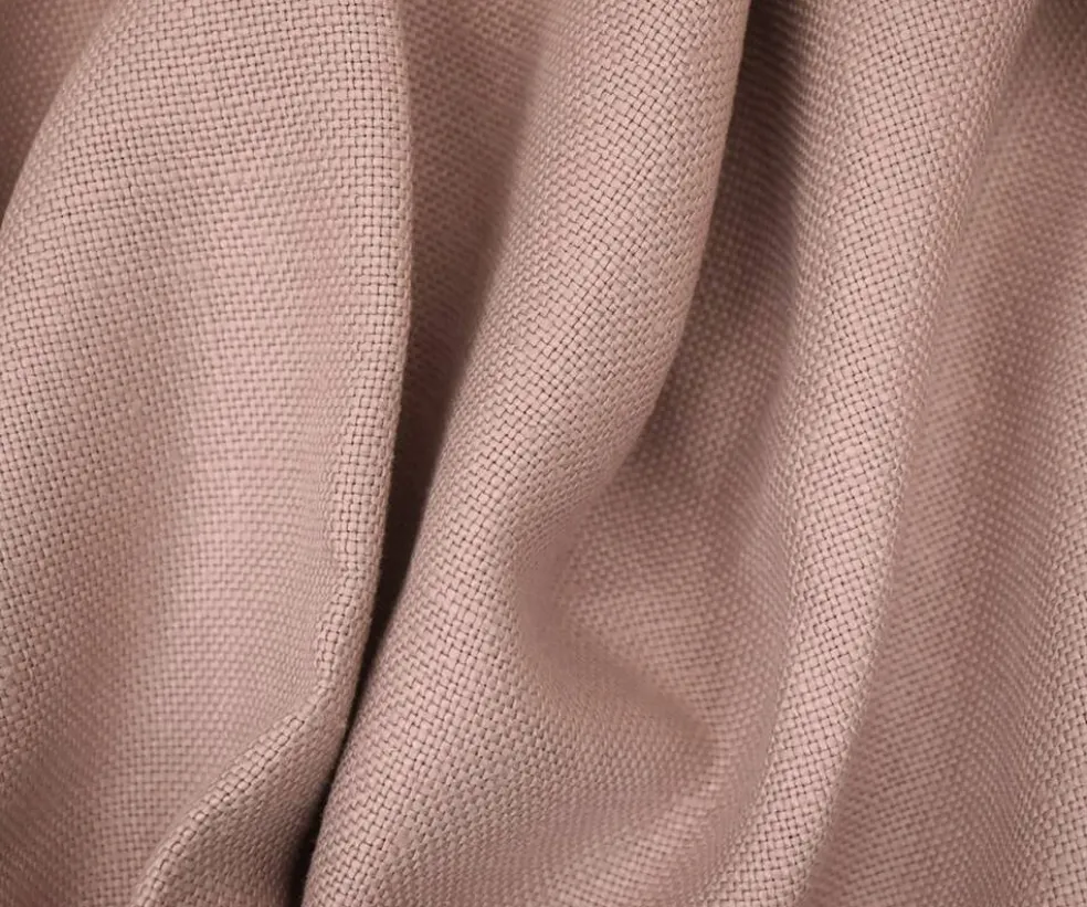 Pink Moygashel Solid Woven Irish Linen Home Decorating Fabric By the Yard