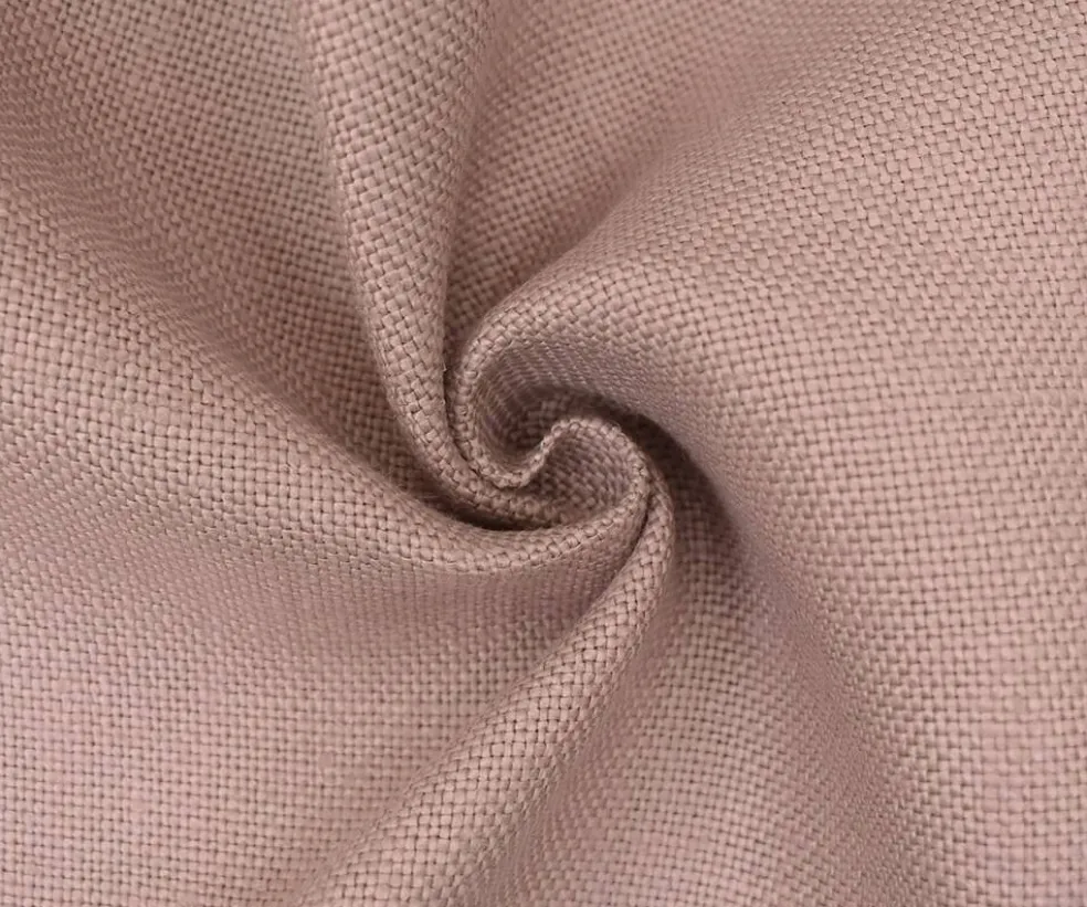 Pink Moygashel Solid Woven Irish Linen Home Decorating Fabric By the Yard