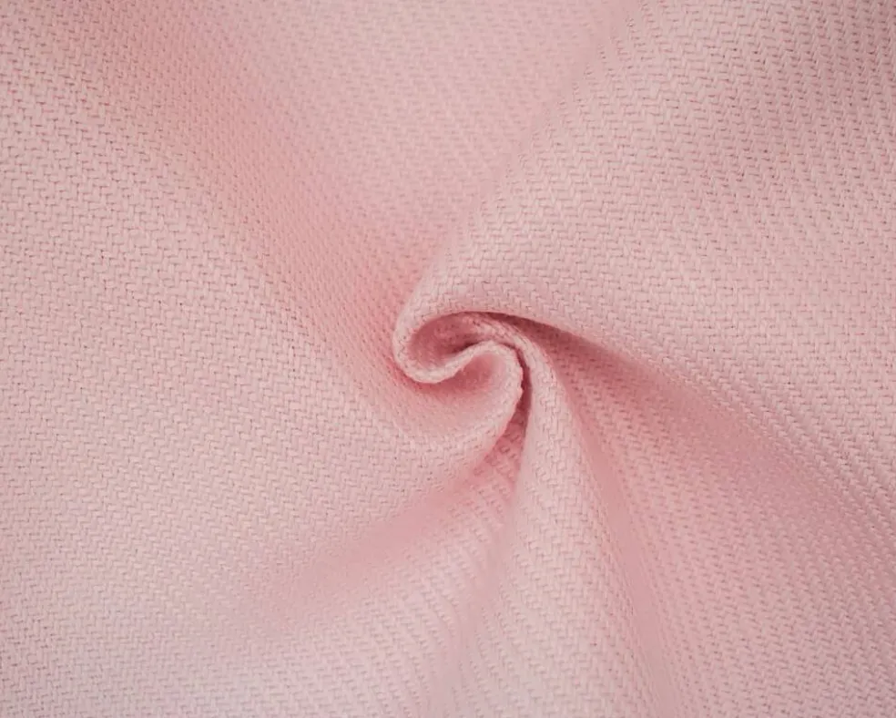 Pink Moygashel Twill Irish Linen Solid Woven Home Decorating Fabric By the Yard