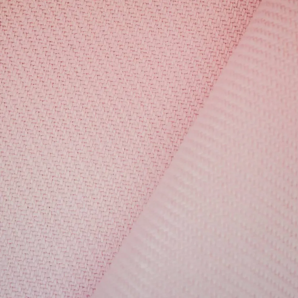 Pink Moygashel Twill Irish Linen Solid Woven Home Decorating Fabric By the Yard