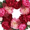 22" Pink Peony Mix Real Touch Wreath by Ashland®