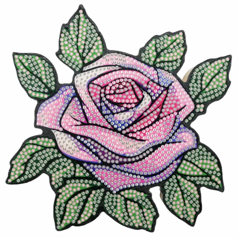 6" Pink Rose Diamond Art Kit by Make Market®