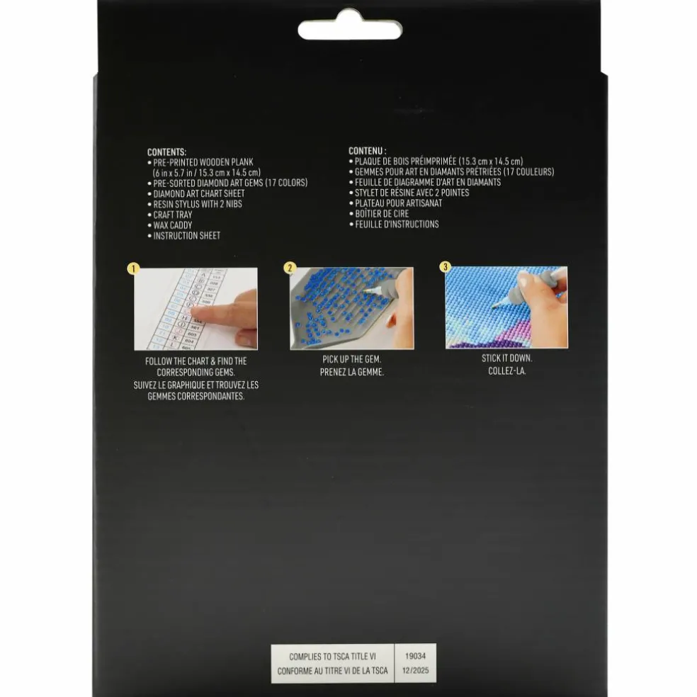 6" Pink Rose Diamond Art Kit by Make Market®
