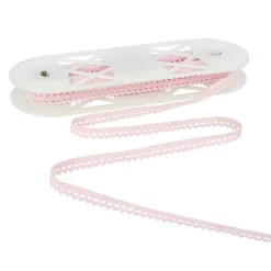 0.3" Pink Scalloped Crochet Trim by Celebrate It®