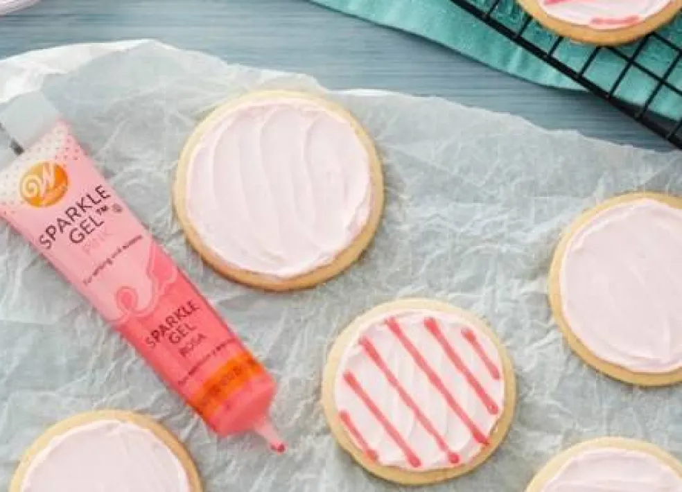 Pink Sparkle Gel Icing