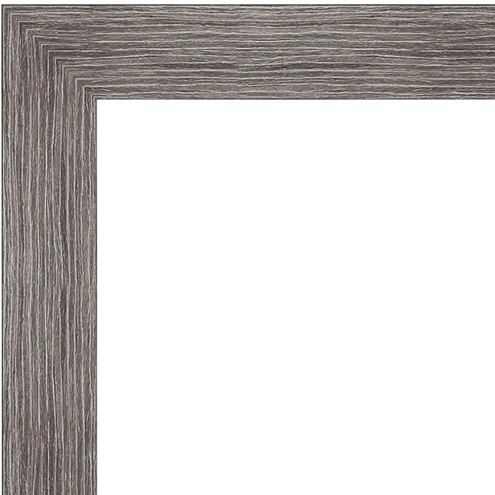 Pinstripe Plank Grey Narrow Framed Corkboard, Grey Cork